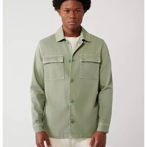 AVVA Army Green Shacket for Men XXL